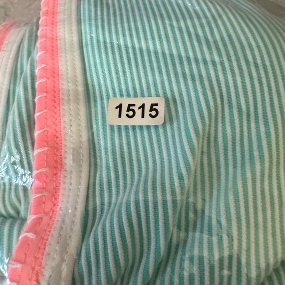 SO Pop Stitch Ribbed High Neck Bikini Swim Top Mint Juniors 7-9 M - Picture 8 of 9